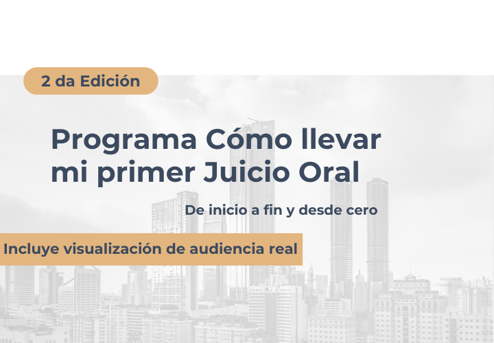2da Edición Programa Mi Primer Juicio Oral